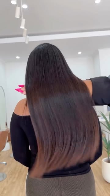 Smooth hair after a BKT Nanoplasty treatment