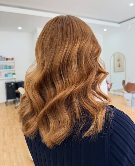Subtle copper highlights